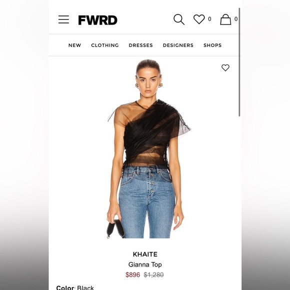 🪩SOLD🪩 KHAITE Gianna Tulle Top - Picture 11 of 11